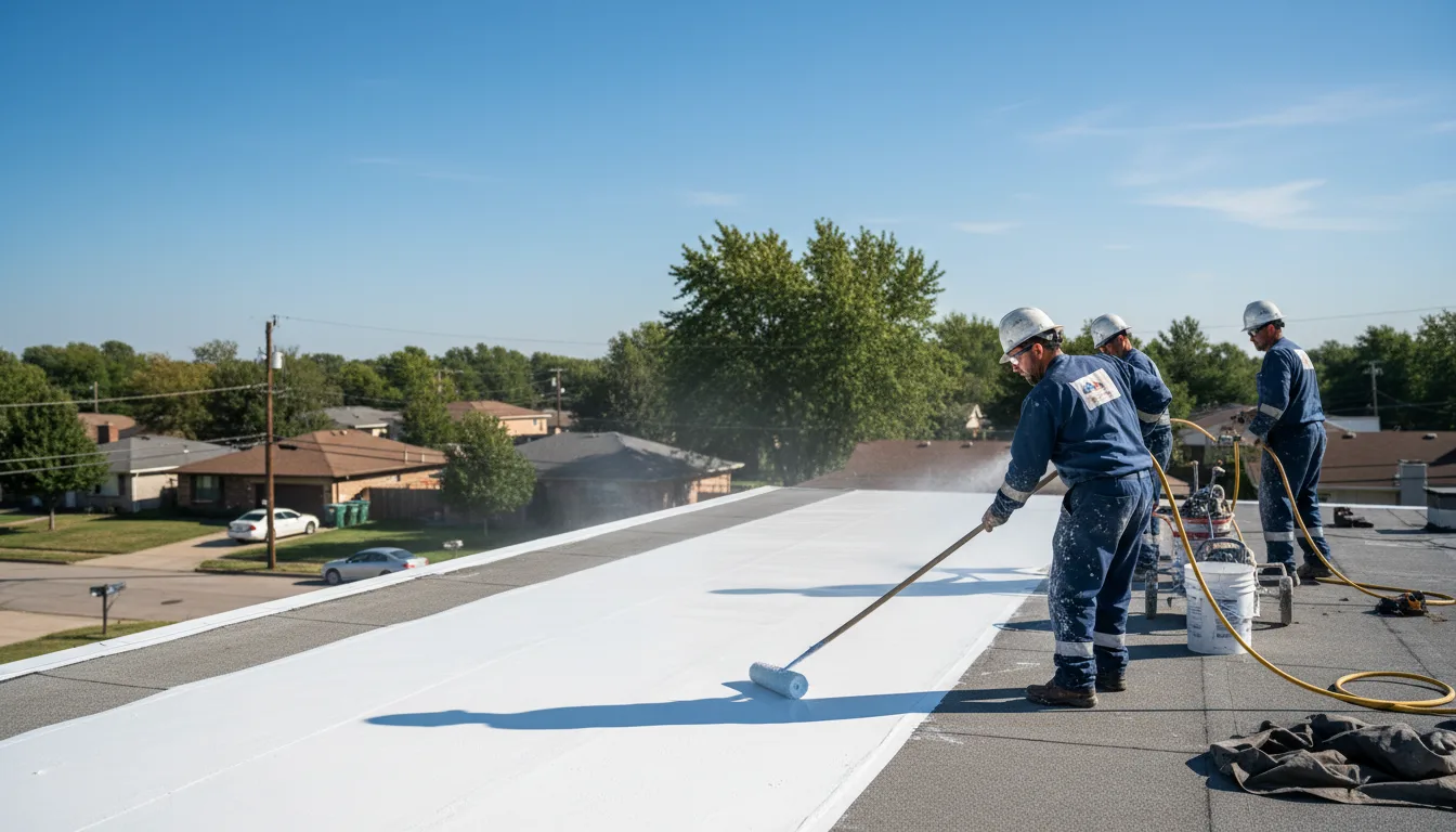 Commercial roof coating in Butlerville, IN near me